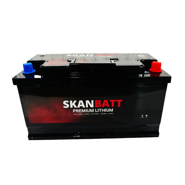 Skanbatt Premium Lithium 12V 180Ah 160A BMS Bluetooth Heat Bobil