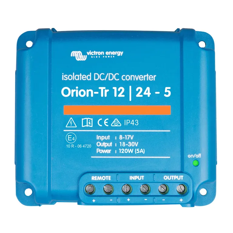 Victron Orion omformer DC-DC 12>24V 5A, Galvanisk isolert