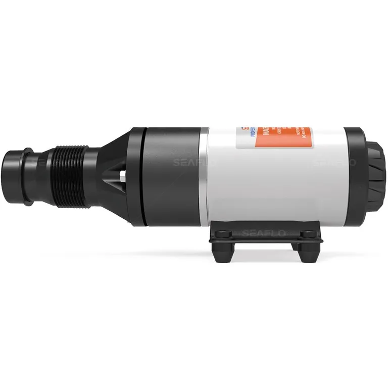 Seaflo 45LPM septikpumpe med kvern (12V) venstre