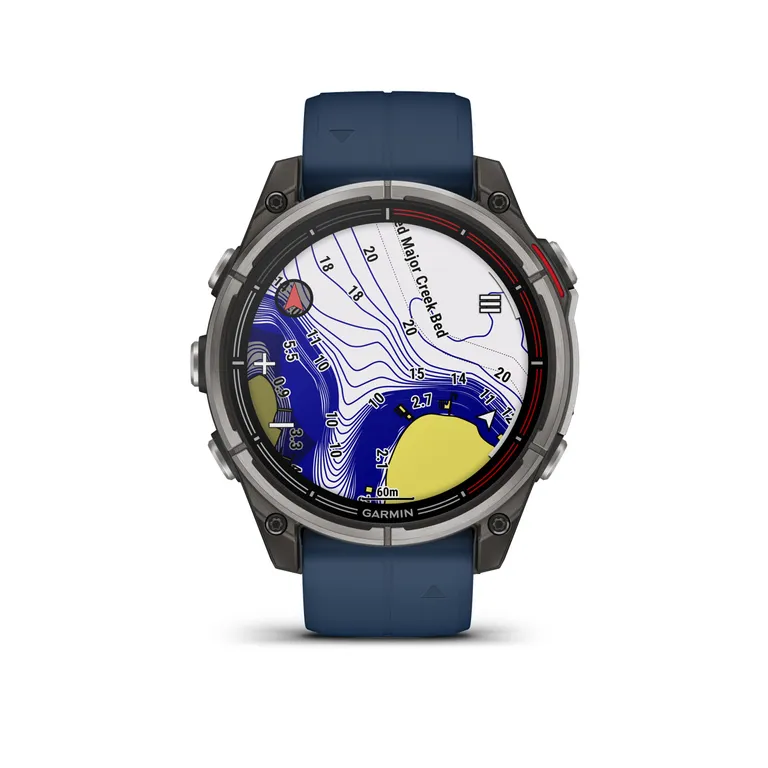 Garmin quatix 8, 47 mm maritim smartklokke med AMOLED-skjerm