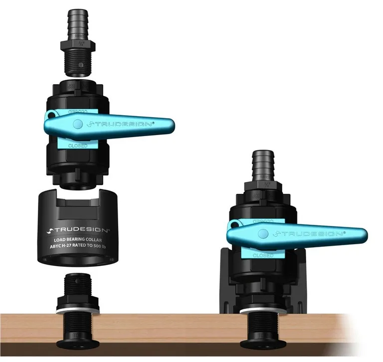 Trudesign forsterkning for 2" gjennomføring.