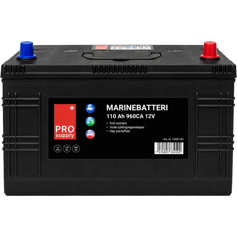 ProSupply marinebatteri 12V 110Ah 780CCA