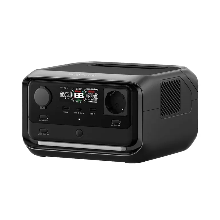 EcoFlow River 3 Plus bærbar strømforsyning 286Wh-600W