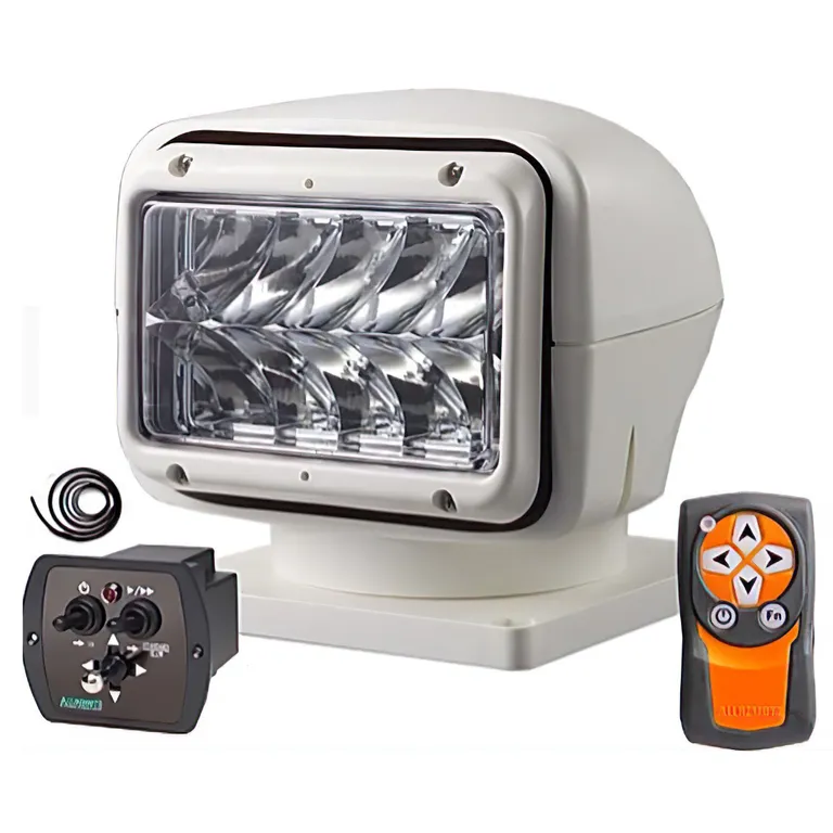 Allremote lyskaster 220 LED 12V hvit med fjernkontroll og betjening (Demo)