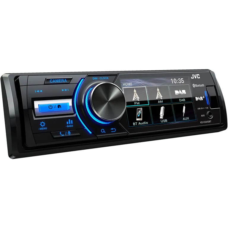 JVC KD-X561DBT DAB+/FM-radio med 3" skjerm og Bluetooth-tilkobling
