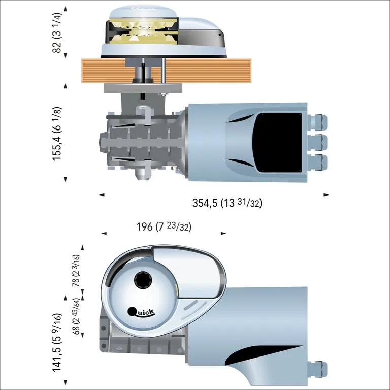 Quick Prince DP2 P 1000 ankervinsj 1000W/24v 8mm