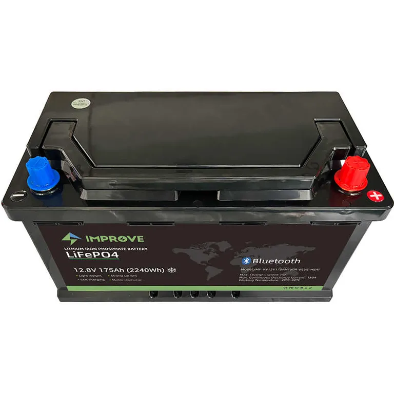 Improve Lithium Heat 12V 175Ah LiFePO4-batteri, 150A BMS -