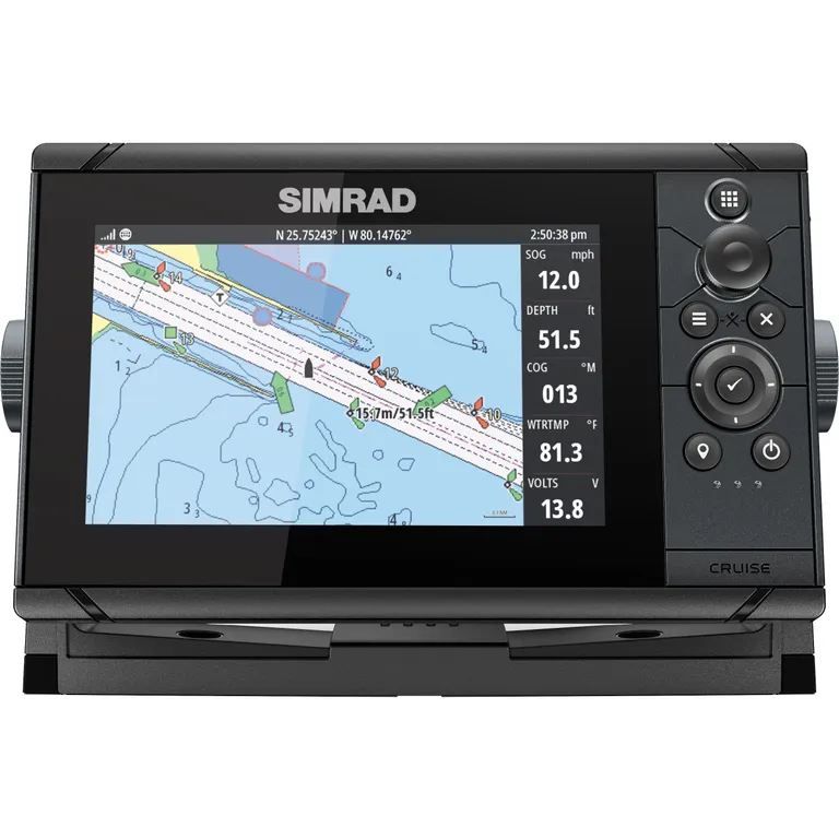 Simrad Cruise 7" kartplotter med ekkolodd inkl. giver