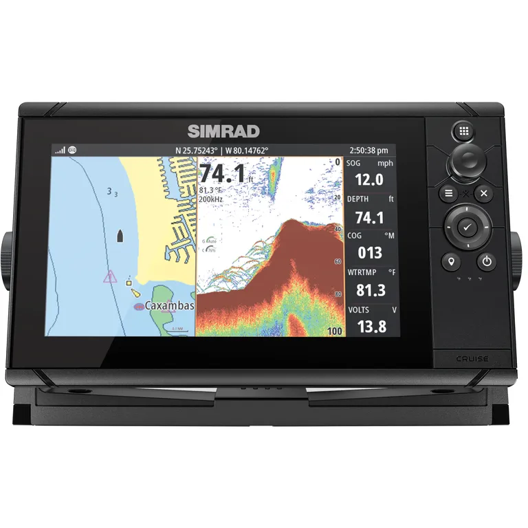 Simrad Cruise 9" kartplotter med ekkolodd inkl. giver