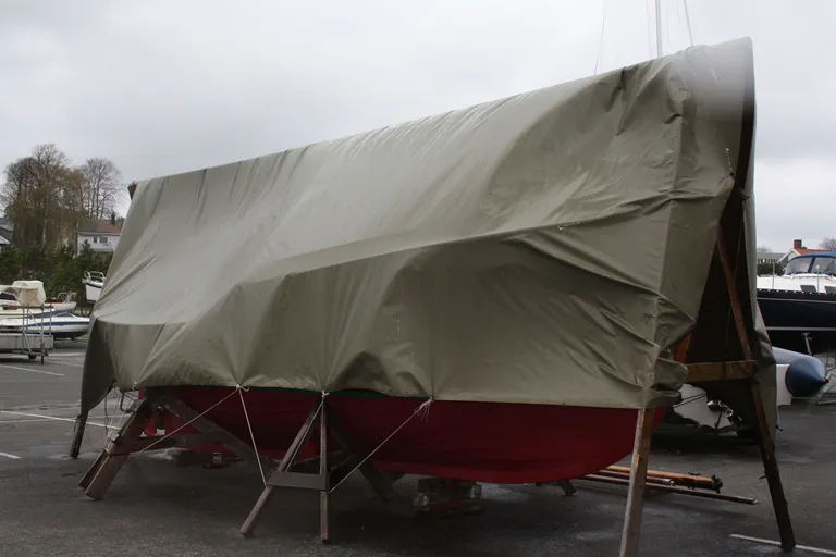 Hansen Protection MD Presenning 460 g/m2, 7x4m, olivenfarget