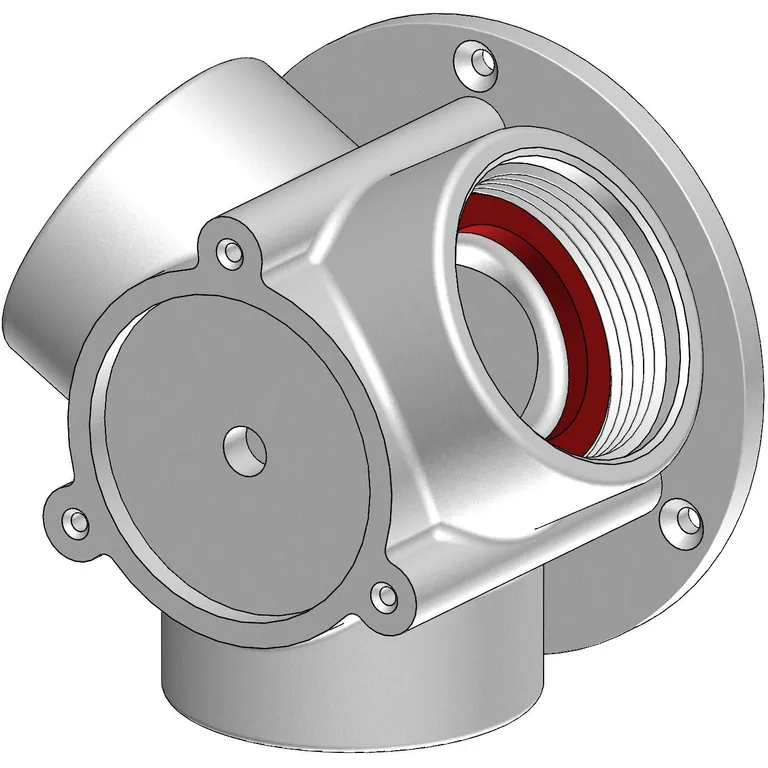 Trudesign Aquavalve utenpåliggende 3-veis ventil for toalett/septiktank