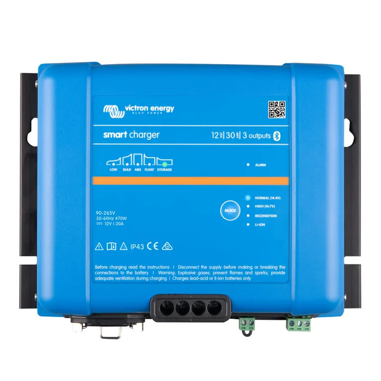 Victron Energy Smart IP43 12V 30A batterilader 3-kanaler