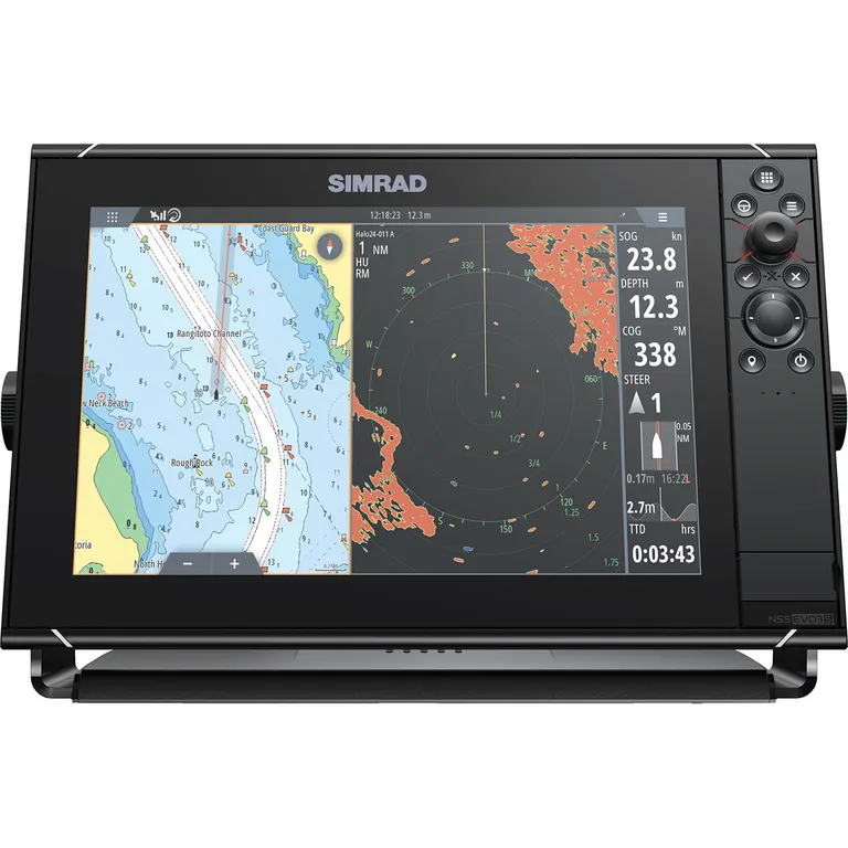 Simrad NSS12 evo3S kartplotter og HALO20+ radarpakke