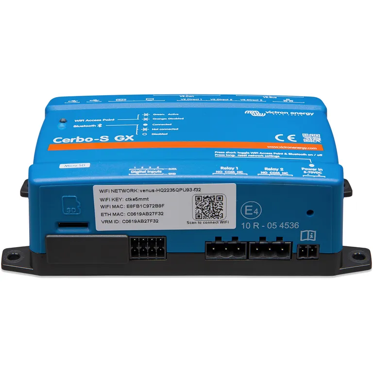 Victron Cerbo-S GX Multibox systemovervåkning