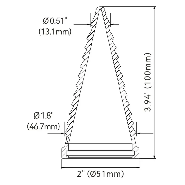 Seaflo Nødplugg 13,1 mm til 46,7 mm 2pk