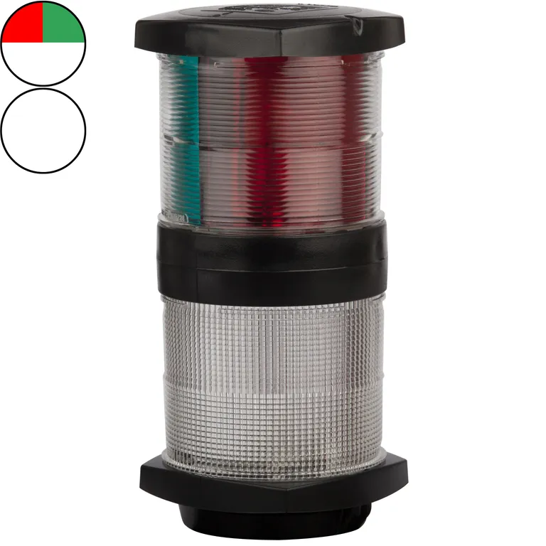 Hella modell 2984 tricolor m/ankerlanterne med sort hus