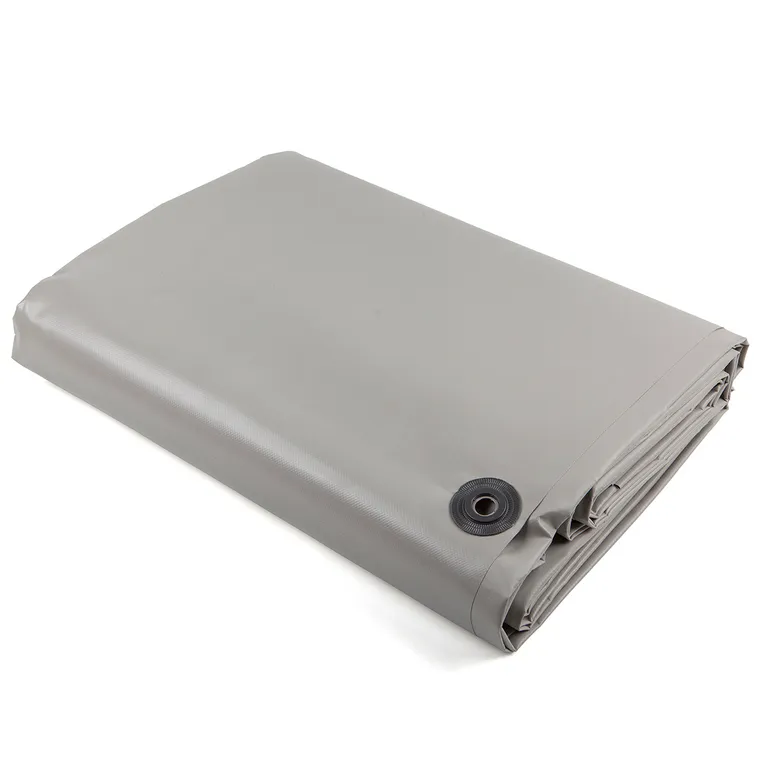 Norena PVC-presenning 480 g/m2, 9x7m, lys grå farge