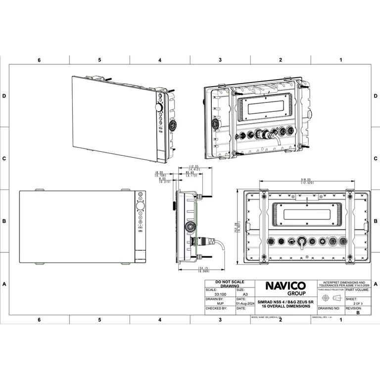 Simrad NSS 4 10" kartplotter med ekkolodd