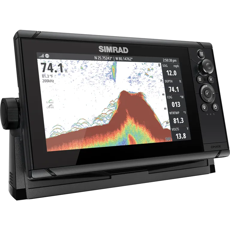 Simrad Cruise 9" kartplotter med ekkolodd inkl. giver