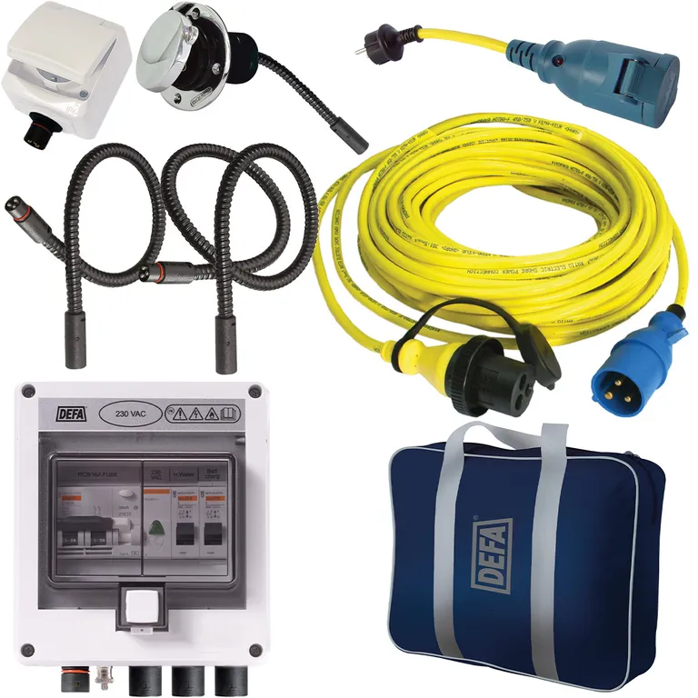 DEFA Marine Plug-and-play landstrømspakke 2 230V 16A