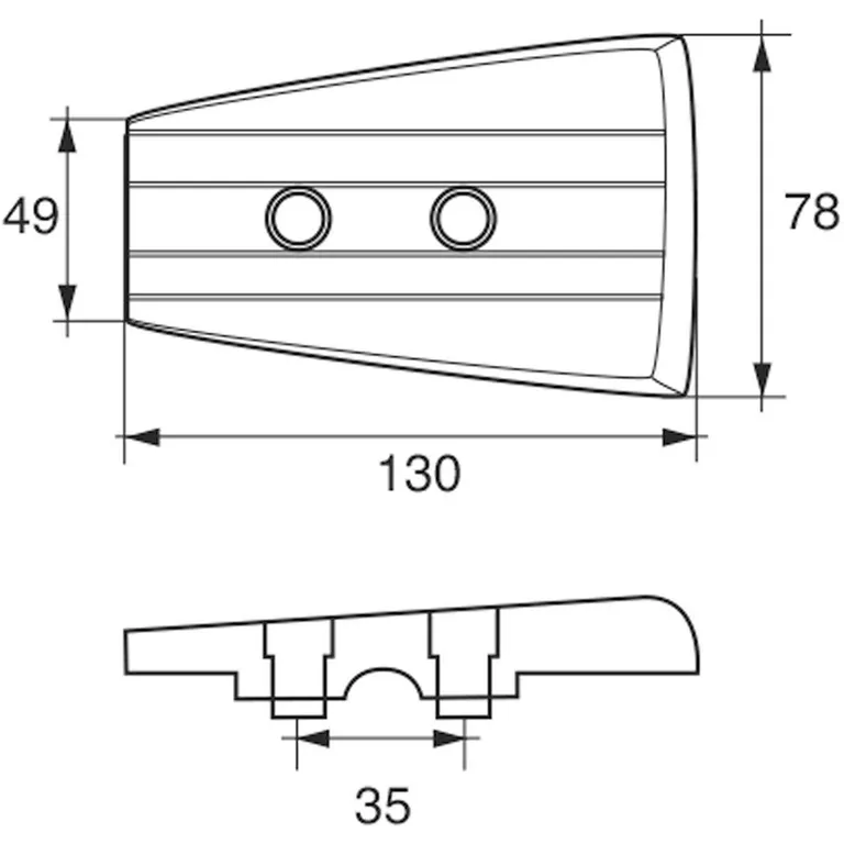 Anodesett i sink for Volvo Penta DPH / DPR drev