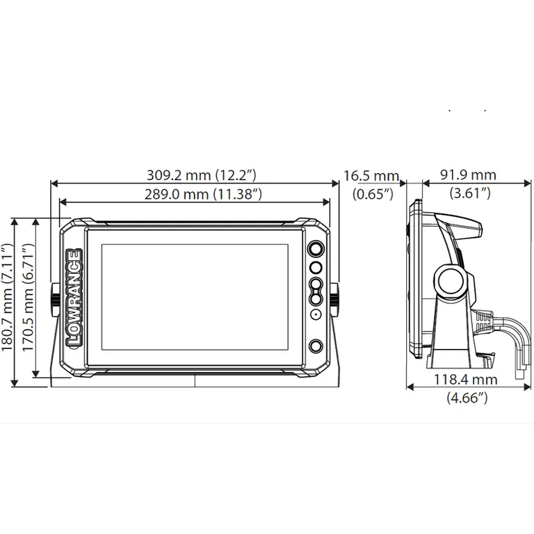 Lowrance Elite FS 9 kartplotter med ekkolodd 