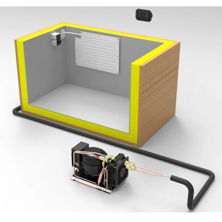 Uniqool Kjøleaggregat 80L Digital termostat UCS35 Slim + EV10