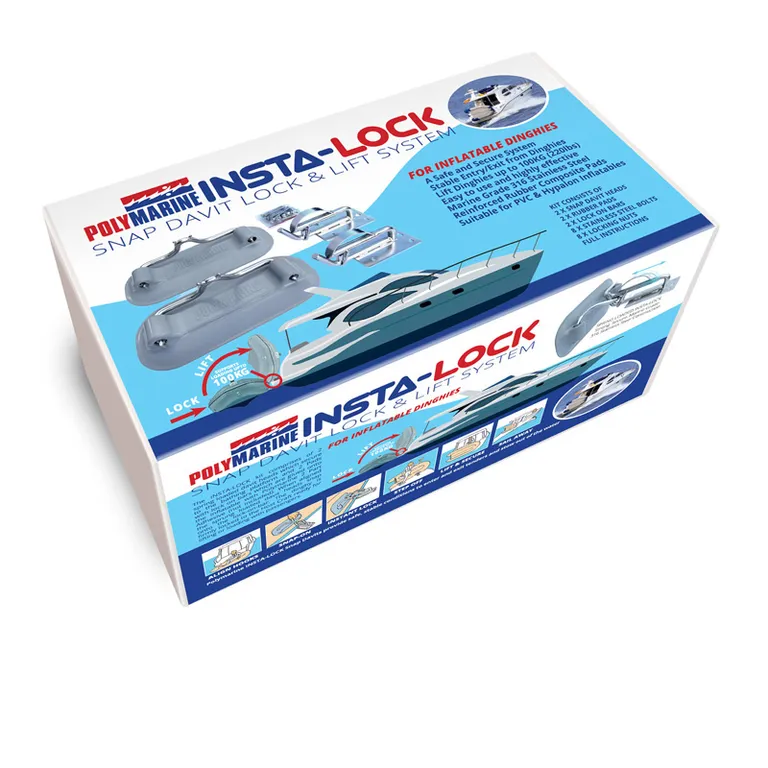 Insta-lock Snap Davit for badeplatform