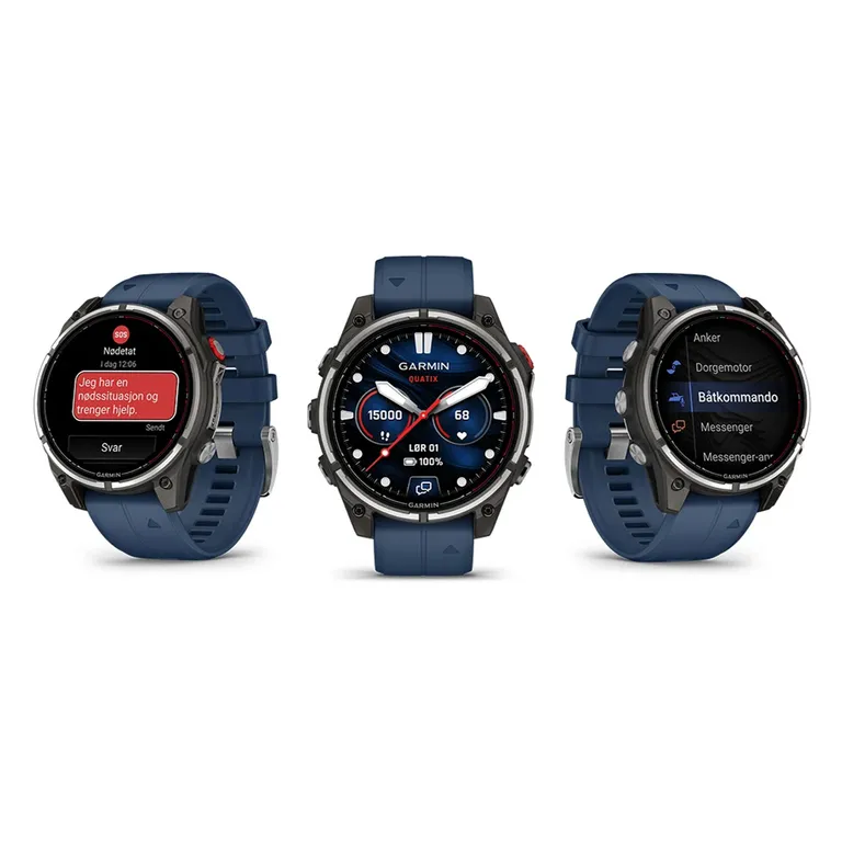 Garmin quatix 8 PRO, 47 mm maritim smartklokke med AMOLED-skjerm og inReach
