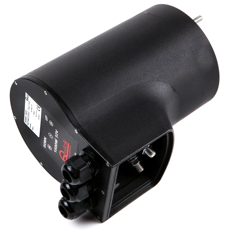 Quick motor 1500W med 14mm akseltapp for 12v