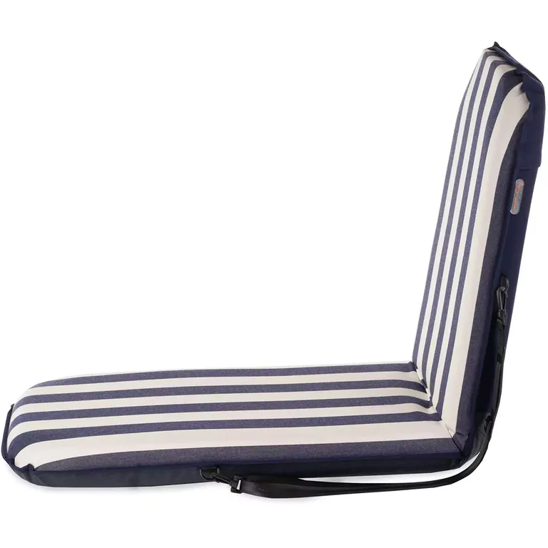 Comfort Seat Classic Large bærbar pute med justerbar rygg (hvit/blå)