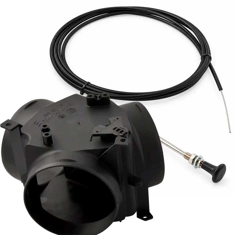 Y-forgrening 3x90mm med spjeld og 4m vaier