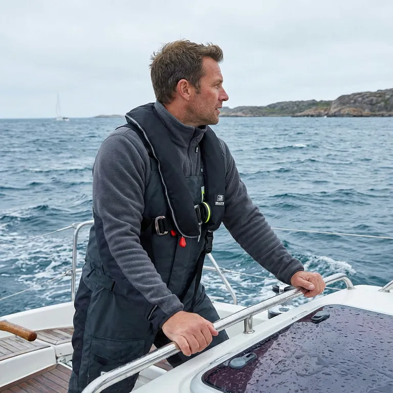 Baltic Winner 150 Auto redningsvest for sele 40-150kg, sort