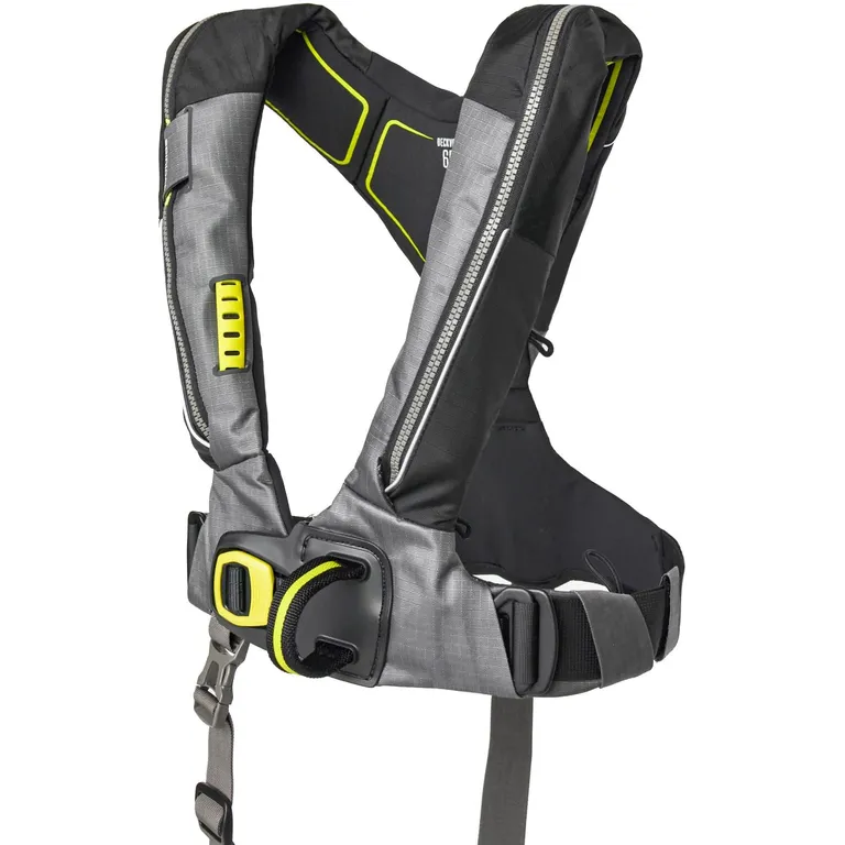 Spinlock Deckvest 6D 170N automatisk oppblåsbar redningsvest (sort)