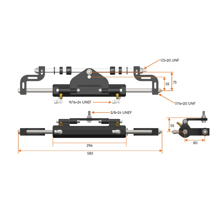 Multisteer Hydraulisk Styring Outboard inntil 175 hk