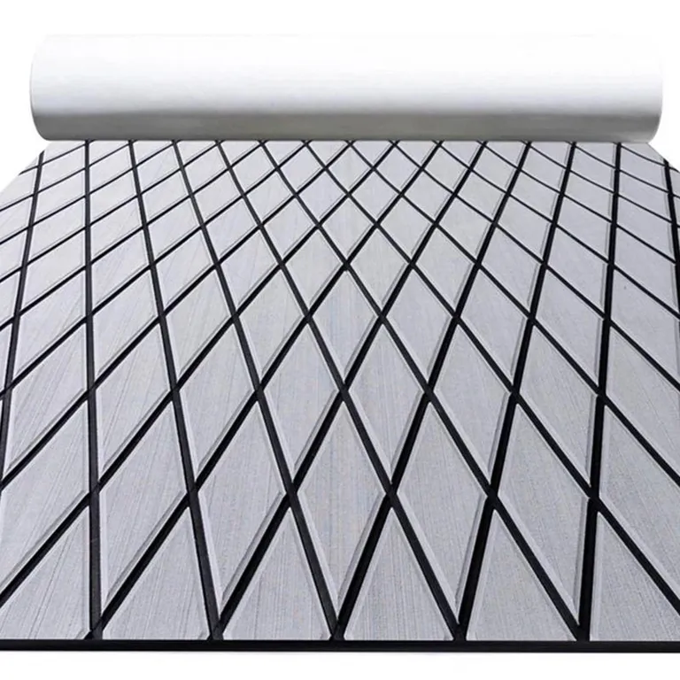 aXent EVA lysgrått dekk med diamantmønster - 240x60cm