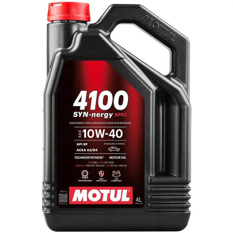 Motul 4100 motorolje delsyntetisk 10W-40 4 liter