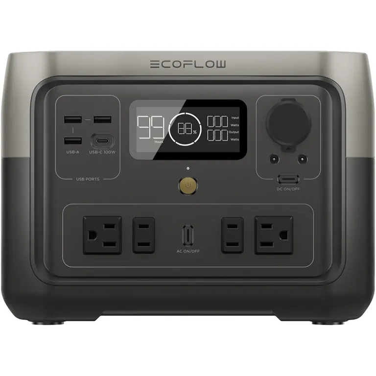 EcoFlow River-2 Max bærbar strømforsyning 512Wh-500W