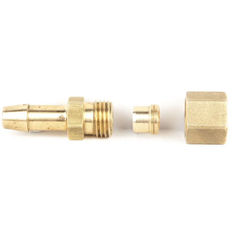 Adapter for tilkobling på komfyr/kokeapparat - rør/mutter