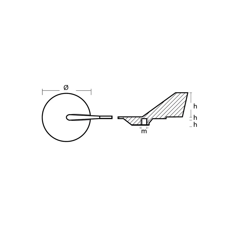Anode Concept Yamaha Trimfinneanode Aluminium 60-100hk