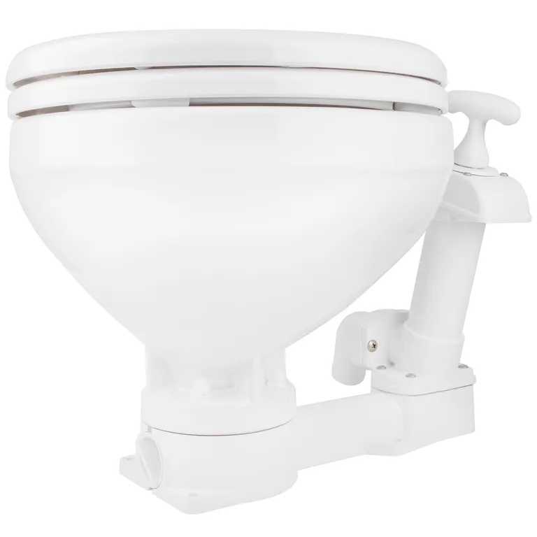 Matromarine manuelt toalett med standard bolle og soft close-lokk