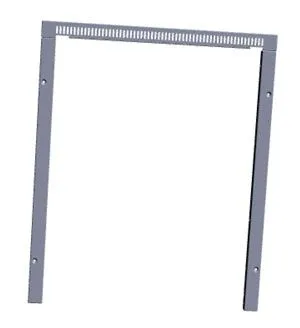 Isotherm ramme for flushmontering av 85L, sølv, øvre eller nedre del