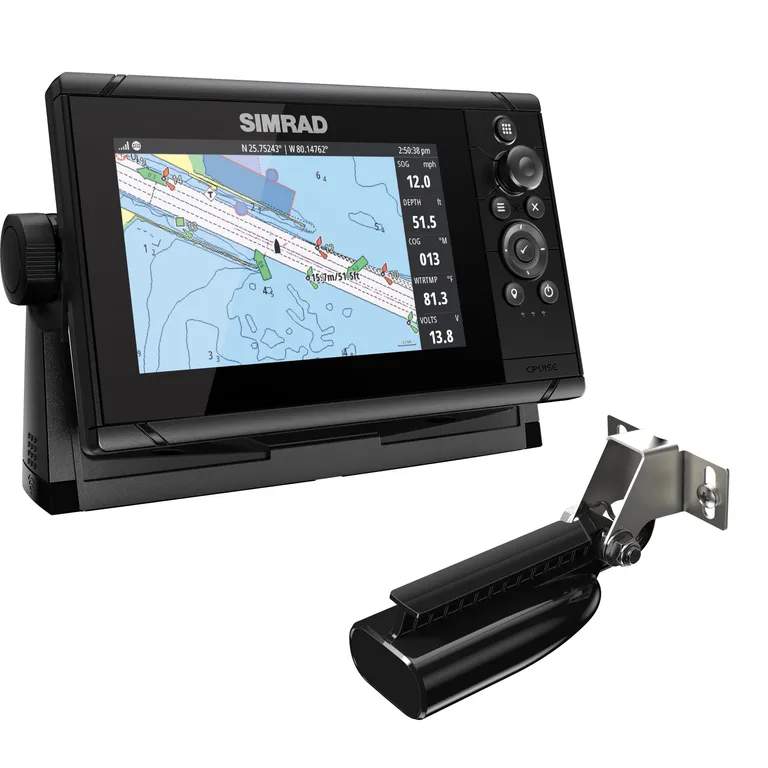 Simrad Cruise 7" kartplotter med ekkolodd inkl. giver