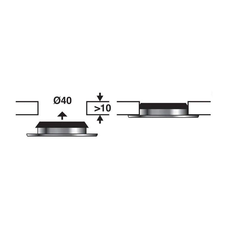 Båtsystem Vega LED-lys for innbygging IP 66