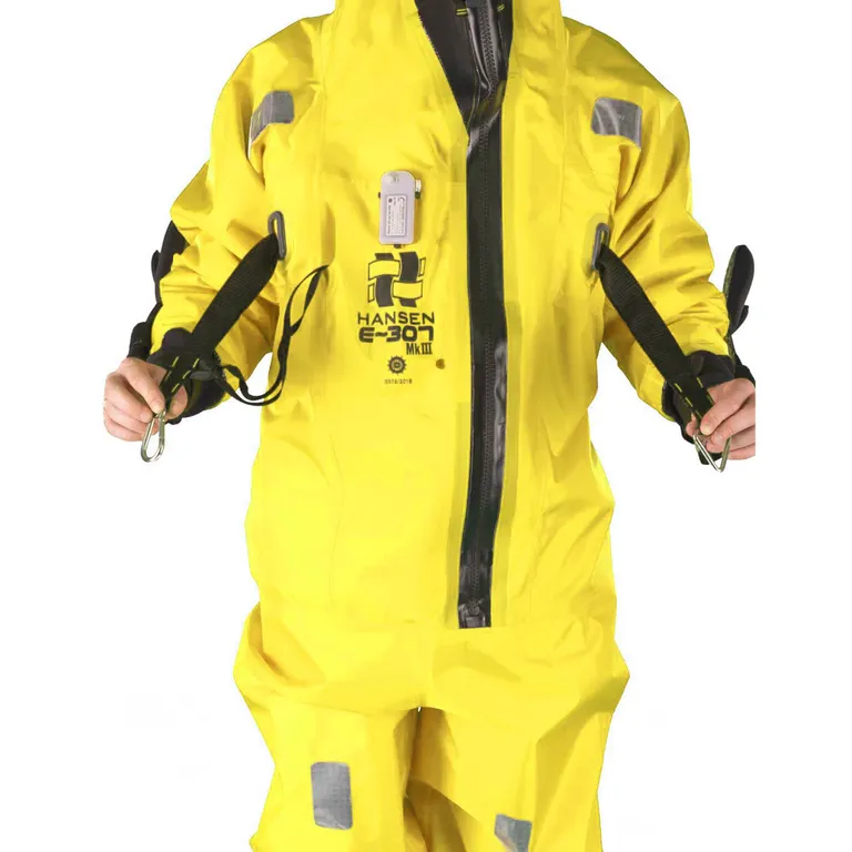 Hansen Protection E-307 MK II SOLAS-godkjent redningsdrakt (størrelse XXL)