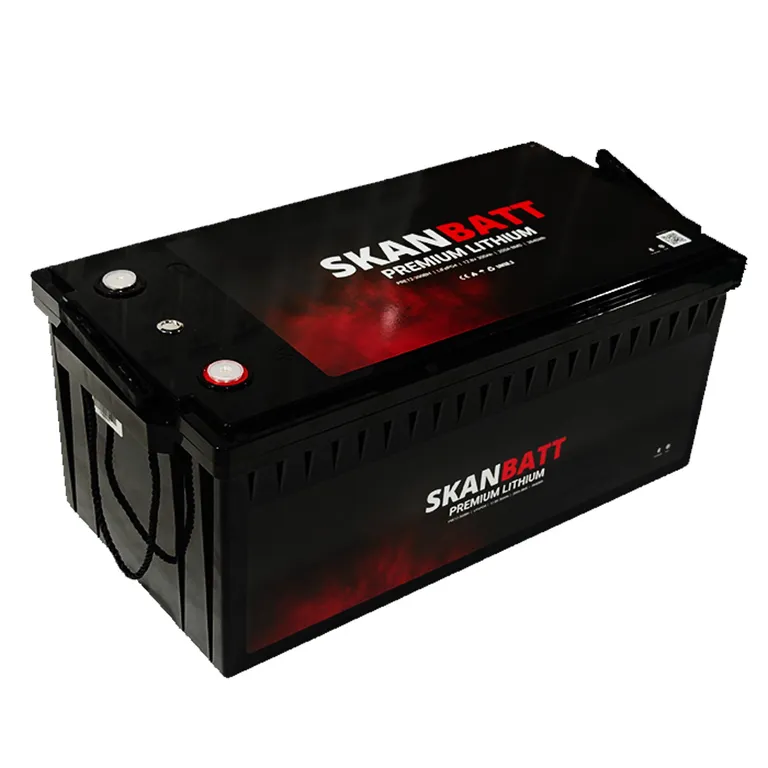 Skanbatt Premium Lithium 12V 300Ah 200A BMS Bluetooth Heat