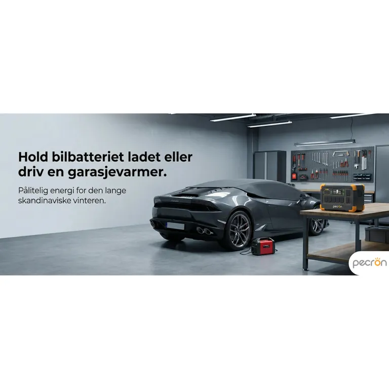 Pecron E1000LFP Strømstasjon med varme 1024Wh 1800W