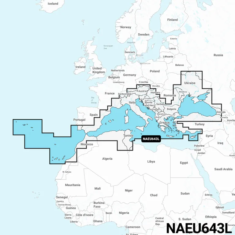Navionics+ Large sjøkart