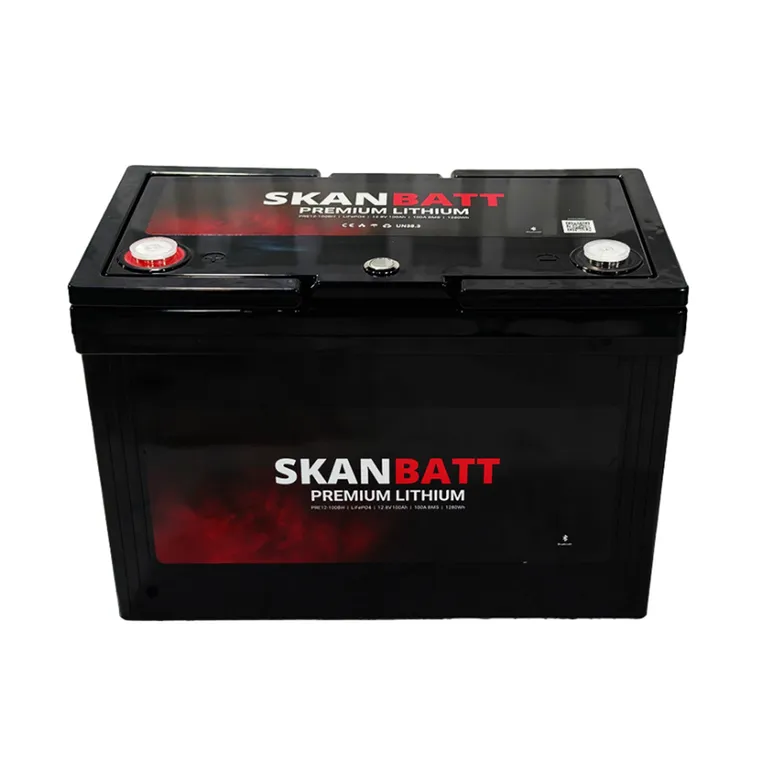 Skanbatt Premium Lithium 12V 100Ah 100A BMS Bluetooth