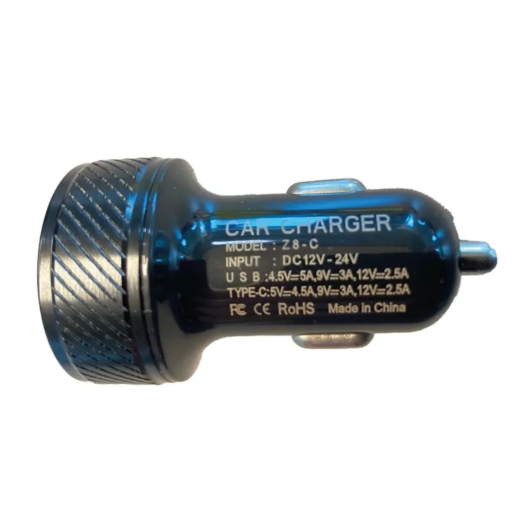ProSupply USB Plugg USB-C og USB-A for Sigarettenneruttak 12/24V